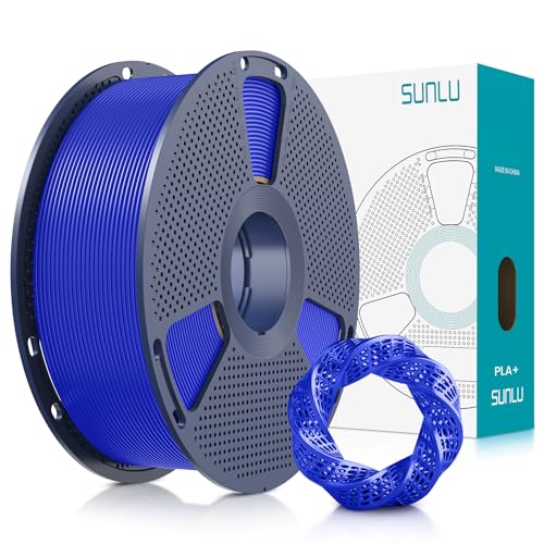 SUNLU PLA+ 3D Printer Filament, PLA Plus Filament 1.75mm, 1KG Klein Blue