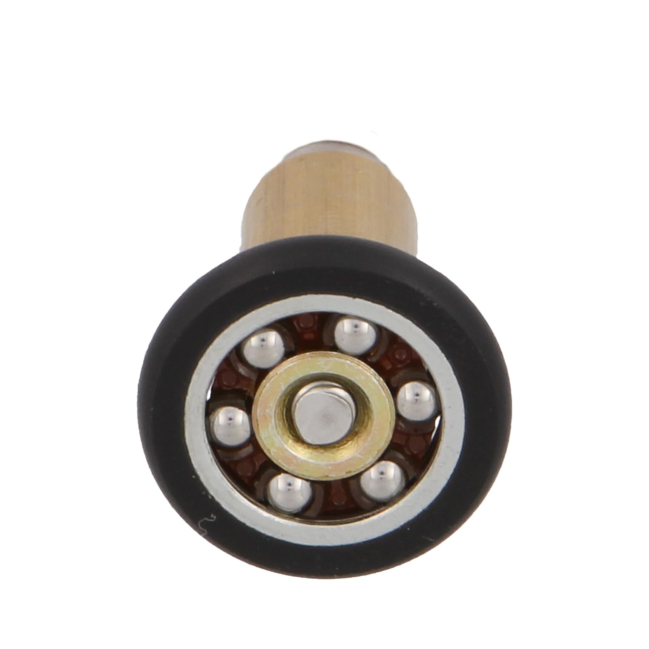 Amig - Cuscinetto Box Doccia | Set di 2 Unità | Ø 20/17 mm | Cuscinetto Frontale e Vite M4x25 | Per Porta Scorrevole Doccia | Poliammide Nero