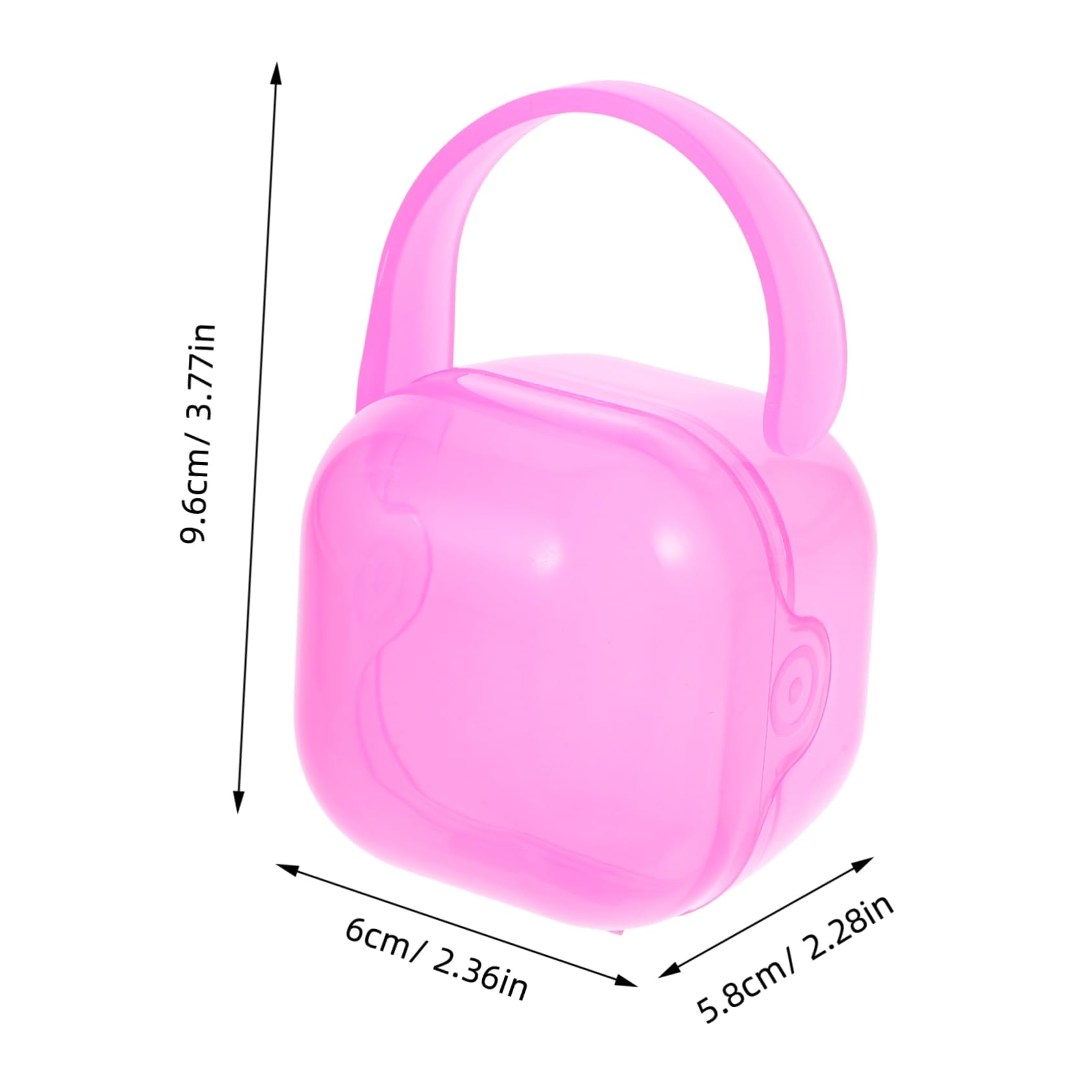 Toddmomy Pacifier Holder Case for Storage 2pcs Set Pp Material Baby Pacifier Container Safe Portable