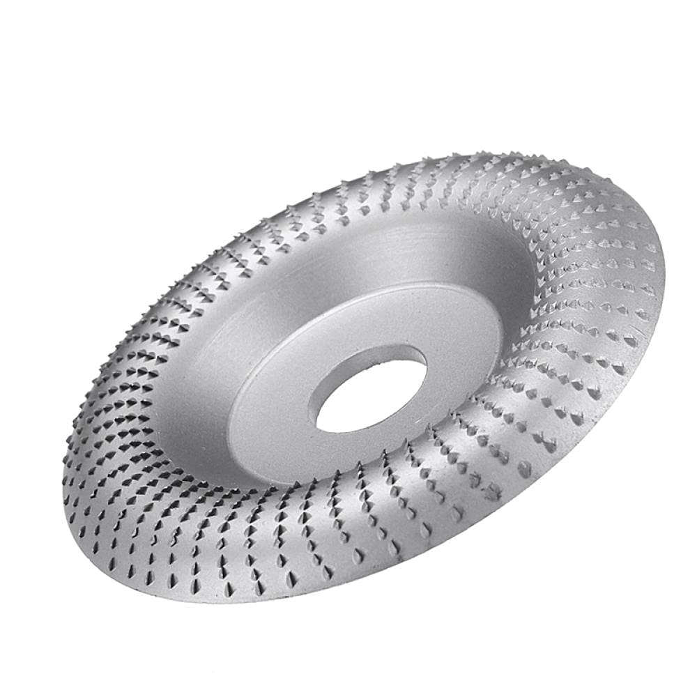 HHRFCS 100 * 22 mm en carbure de tungstène meule d'angle en Bois Disque de Sculpture de ponçage Outil Rotatif Disque abrasif pour meuleuse d'angle-vin Rouge(B)