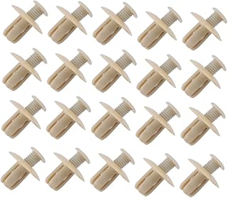 Abaodam 50 Peças Fivela De Expansão Fixa Rebite De Plástico Rebite Automático Retentor De Porta Traseira Clipe De Haste Rebites De Plástico Acessórios De Fixação De Pára-Choques