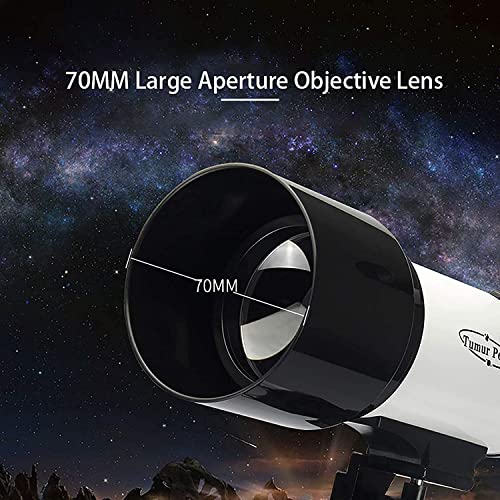 Telescopio refractor astronómico 70mm con trípode ajustable miniatura 6