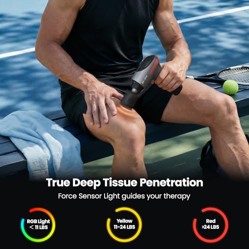 Image of BOB AND BRAD A2 Pro Massage Gun with Heat and Cold, FSA-HSA Eligible Deep Tissue Percussion Muscle Massager Gun, 10.5mm Amplitude, Pressure Sensor, 4000mAh USB-C, Gifts for Men Women Athletes