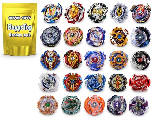 Image of Bestie toys Suprise Series Random top Mix Burst or Db Series Spinning Mix Attack or Stamina or Defence Type Mix Spin Direction. Spin for Kids and Adult Pack of 3 (No Launcher)