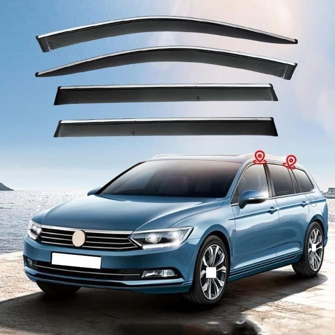 Déflecteurs de vent de voiture Passat Alltrack B8, roulez fenêtres ouvertes sans courants d'air
