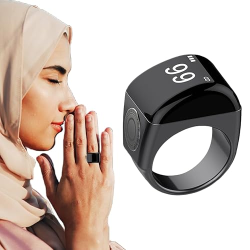 Smart Tasbih Zikr Ring – Waterproof Digital Prayer Counter