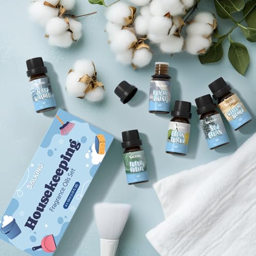 Image of SALKING Housekeeping Fragrance Oils, Premium Essential Oil Set for Diffuser
