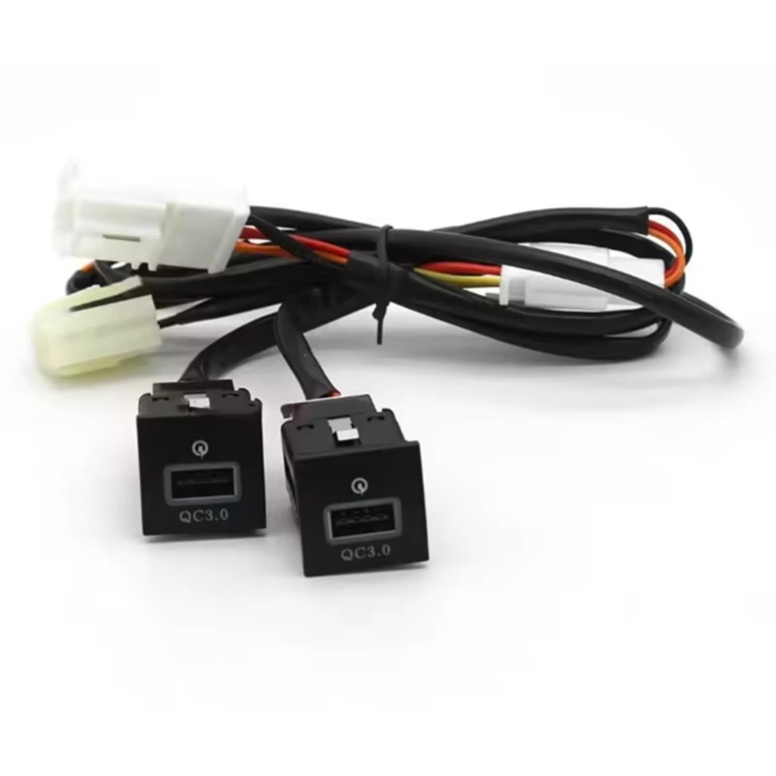 Interfaz USB AUX Coche Para VW Para Golf 6 Para Jetta MK5 Para Scirocco 2006-2012 Enchufe De Coche 12 V/24 V Adaptador De Corriente USB Dual Salida QC3.0 Adaptador USB Interfaz AUX