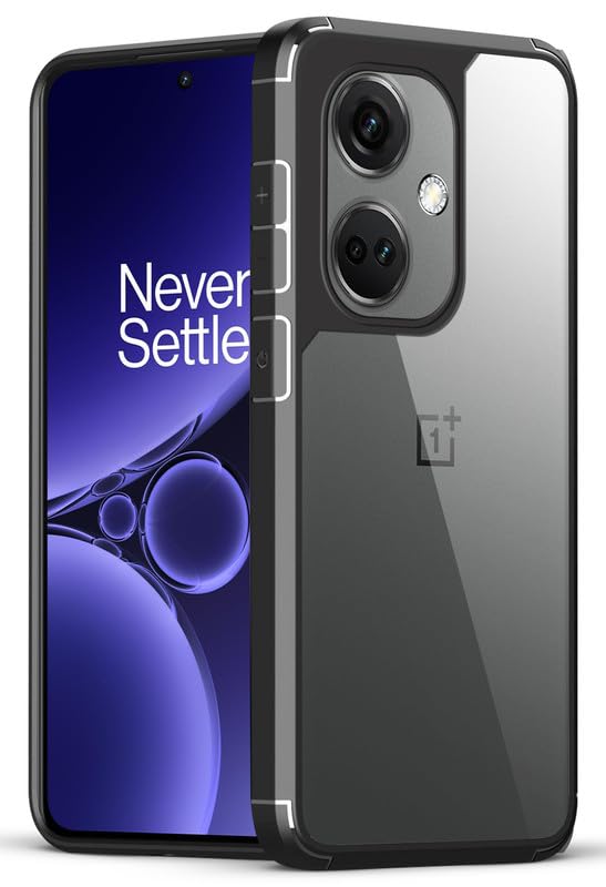 Mr. Case Transparent case with Silicone Frame Back Cover for OnePlus Nord Ce 3 5G | Shockproof Transparent Hard Back Shockproof Bumper - Transparent (Black Border) (B0CWV9N453) Amazon Price History, Amazon Price Tracker