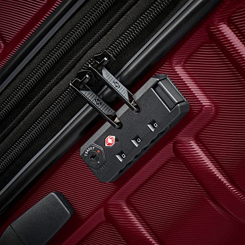 Image of Samsonite Omni 2 Hardside Expandable Luggage with Spinner Wheels, 2-Piece Set (19 /24), Nature Merlot