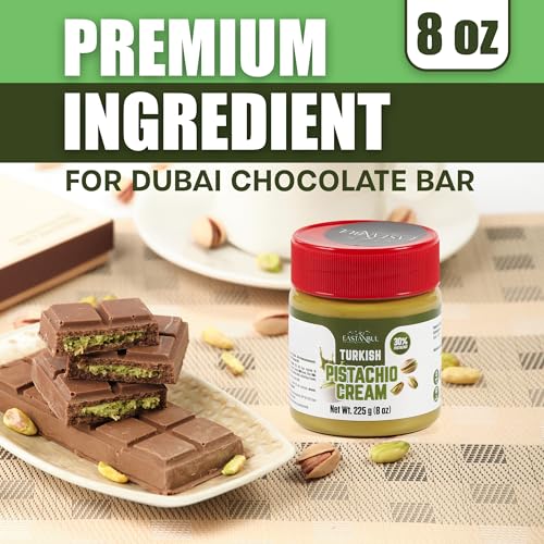 Image of Eastanbul Pistachio Cream, Pistachio Butter, Spread in Breakfasts, 8oz