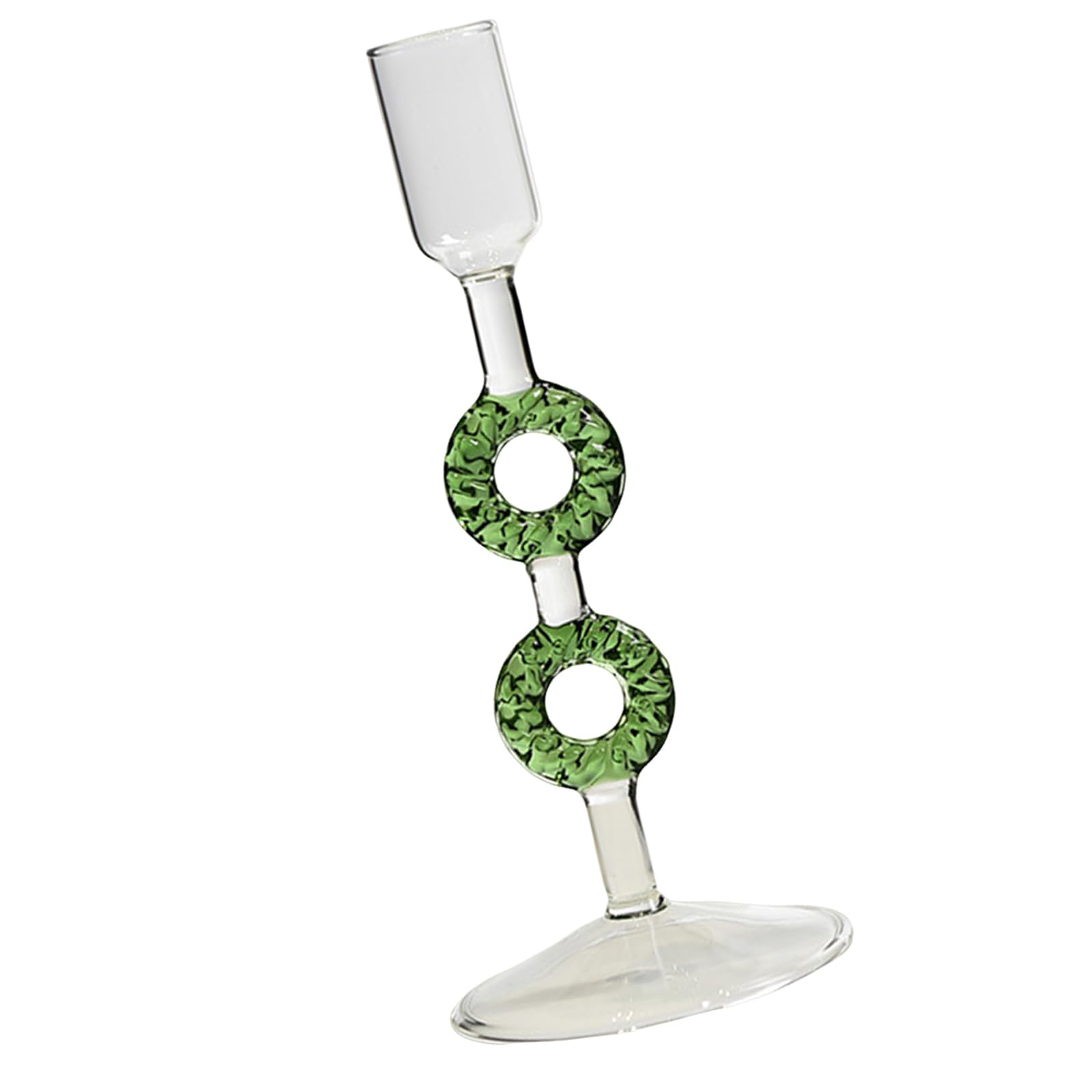 Celebratory Point Flame Possessors Christmas Tree Encouraged Artisanal Glass Creation Additional Worktop Deck for Cyclical Festivities Modern Glass Flame Ribbed Borosilicate Christmas Tree Artwork