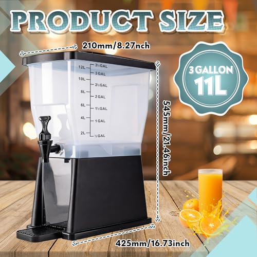 Commercial Juice Dispenser Triple Bowl
