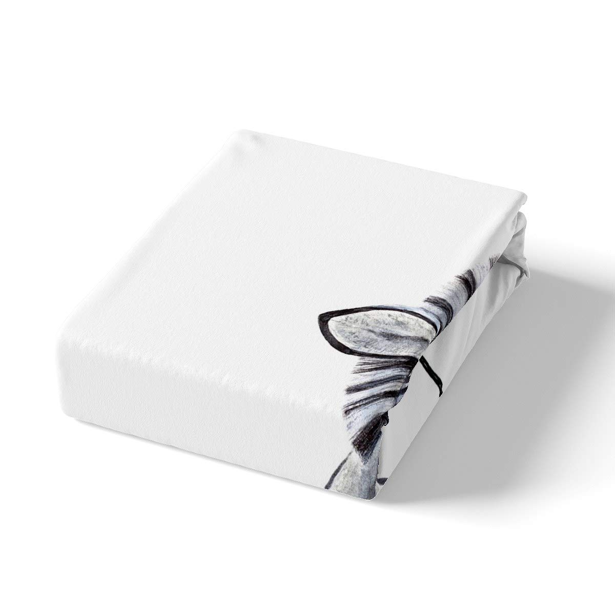 Set di biancheria da letto con motivo zebrato a palloncino, per bambini, ragazzi, ragazze, con motivo a righe, colore: bianco, 3 pezzi