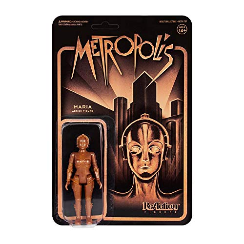 Super7 Metropolis ReAction Action Figure Maria (Gold) 10 cm figures