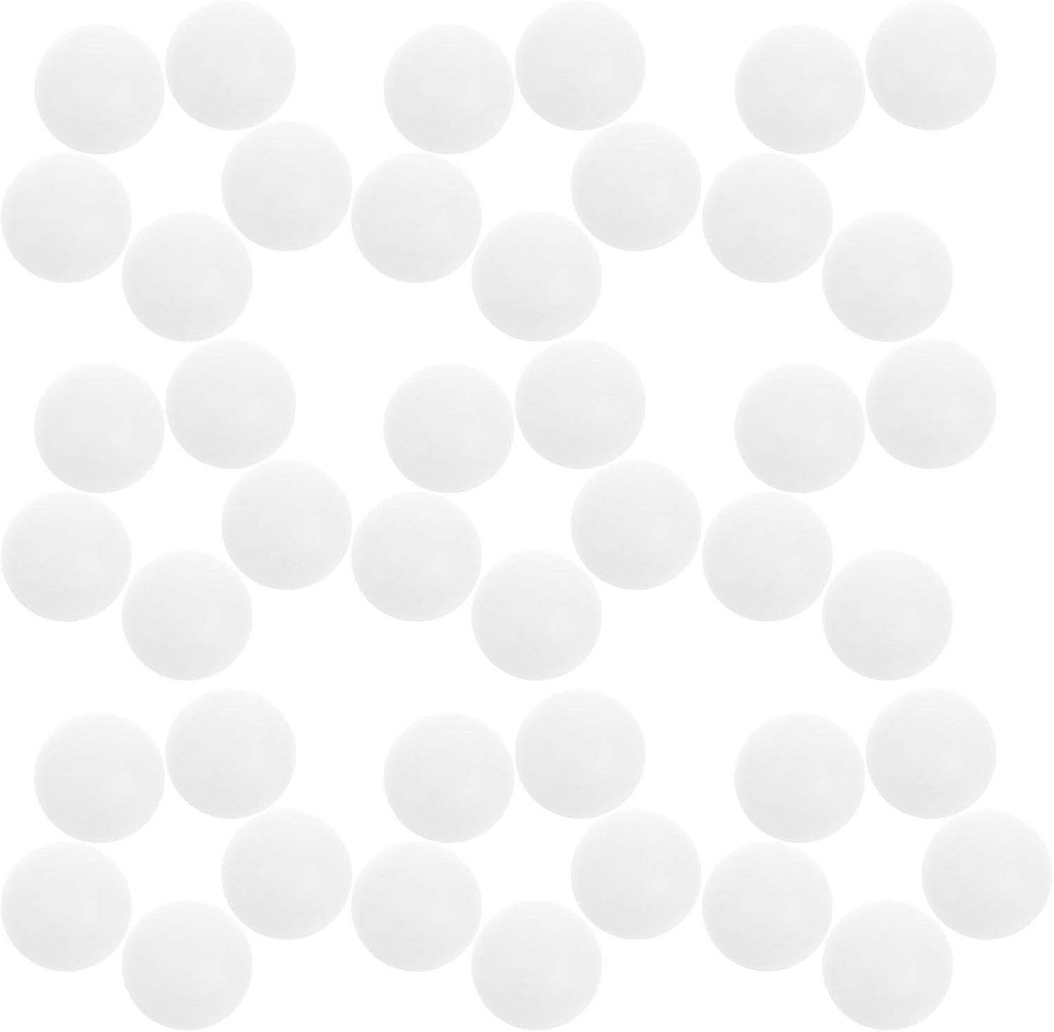 KOMBIUDA 100pcs White Seamless Table Tennis Balls Matte Surface Finish, Enhanced Grip and Hand Feel, for Team-Based Table Games and School Activities