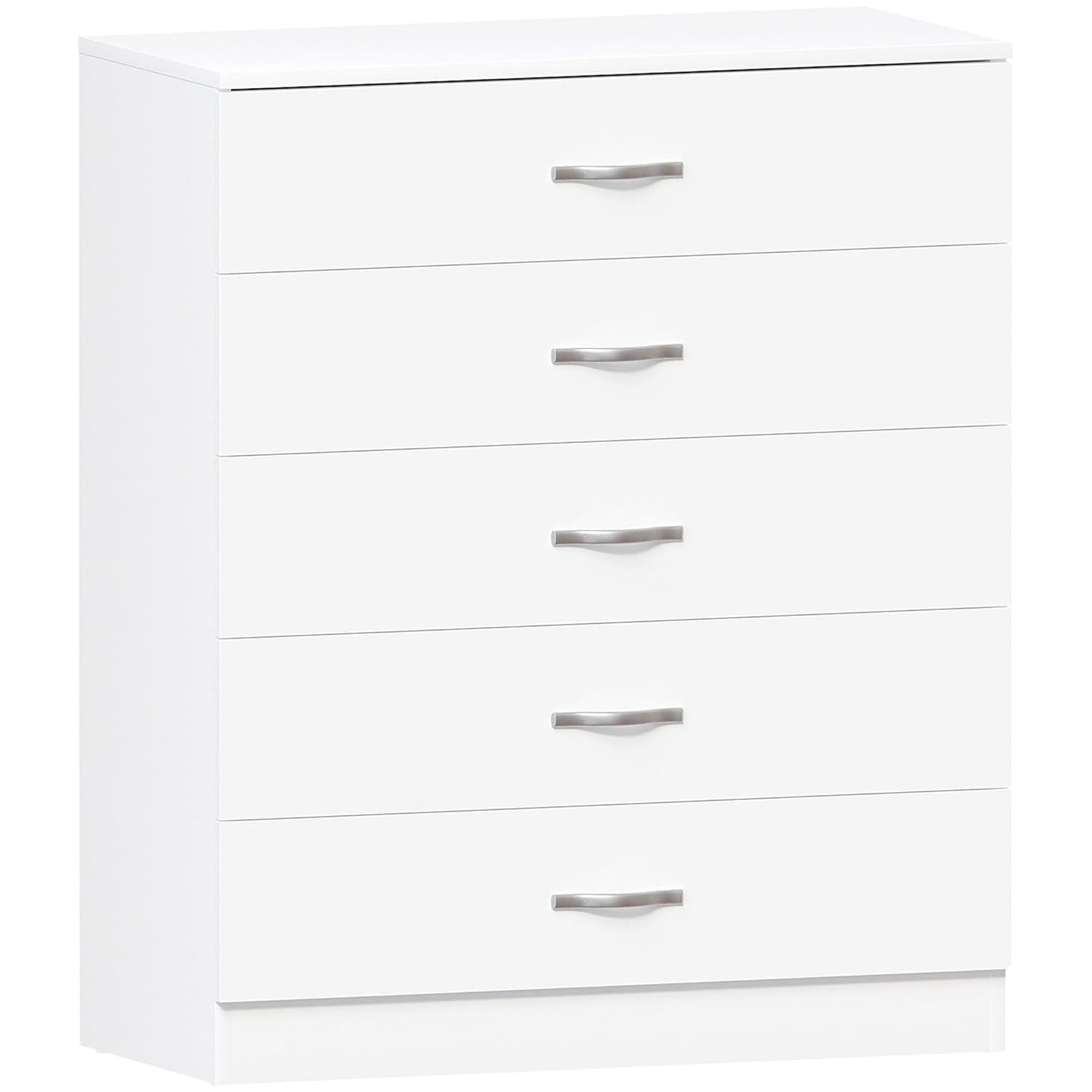 Vida Designs weiß Kommode, 5 Schubladen mit Metall Griffe & Läufer, Einzigartige Anti-Bowing Schublade Unterstützung, Riano Schlafzimmer Möbel