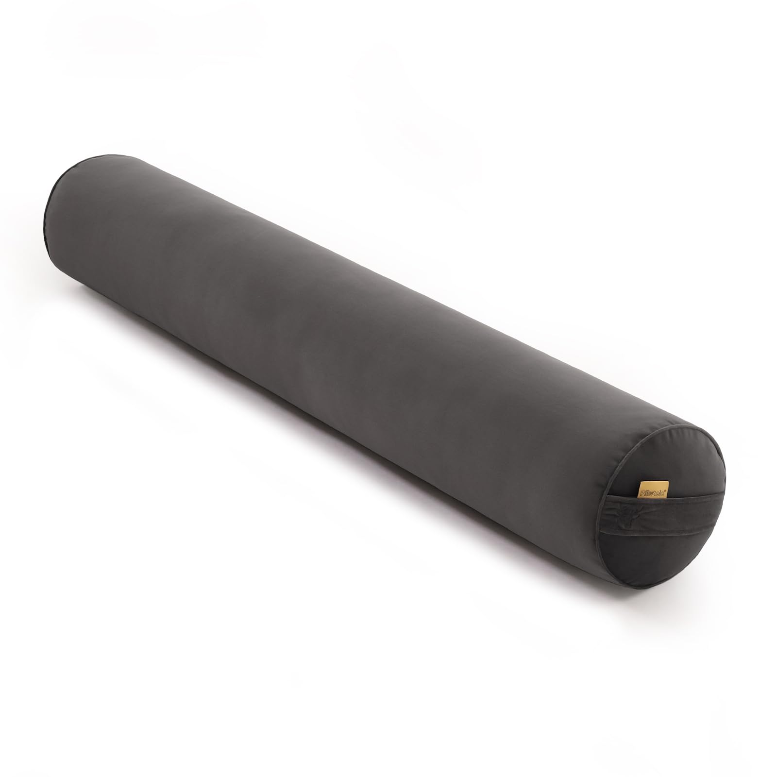 body pillow for adults,long round pillow,big cylindrical pillow,large full bolster pillows for side sleepers (steel gray, 47.24"*7.87")