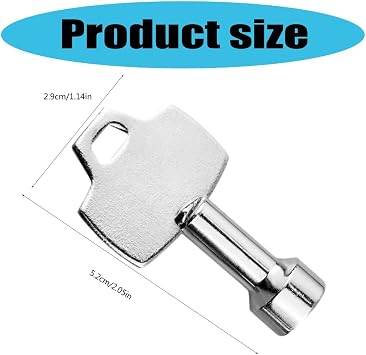 Triangles Spanner Key, Matel Triangular Lock Key Socket Universal Utility Key for Elevator Door Triangles Panel Lock