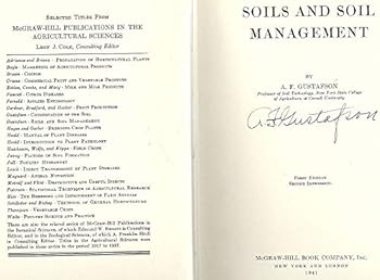 Hardcover Soils and soil management, (McGraw-Hill publications in the agricultural sciences) Book