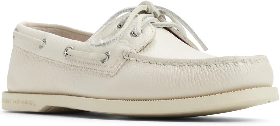 Sperry Men's Authentic Original 2 Eye Boat Shoes in White - Image 2