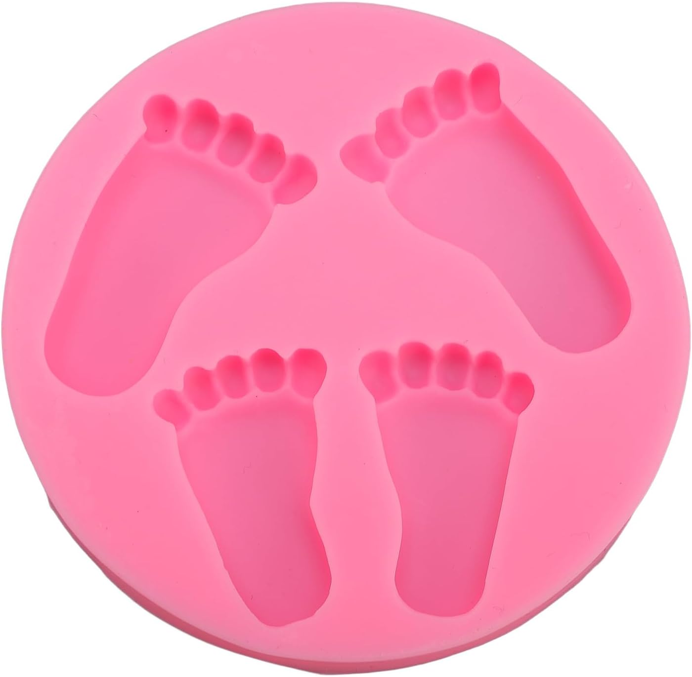 3D Baby Foot Moulding, Silicone Tray for Fondant Chocolate Candy Desserts