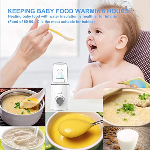 Bottle Warmer, 6-in-1 Fast Baby Bottle Warmer Baby Food Heater&Defrost BPA-Free Warmer for Breastmilk and Formula - Thumbnail 4