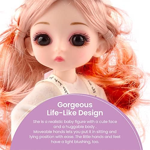 Pole Tip Baby Dolls For Kids, Soft Dolls, Mini Dolls, Dolls For Girls, Party Bag Fillers For Kids, Christmas And Easter Gifts For Kids , Toddler Garden Toys , Travel Toys For Kids ( Pink Doll )