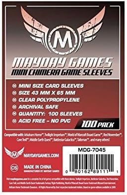 1.000 Mayday Mini Chimera 43 x 65 Board Game Sleeves - 10 Packs American US by Mayday Games