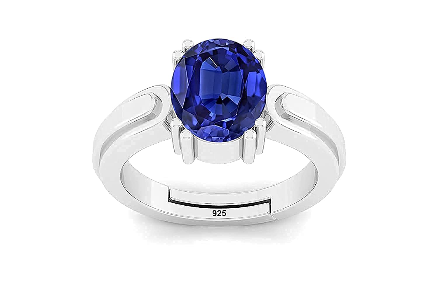 Sidharth Gems 12.25 Ratti 11.00 Carat Earth Mined AAA+ Quality Natural Blue Sapphire Neelam 925 Sterling Silver Adjustable Gemstone Ring for Womens and Mens (B09FFF7M53) Amazon Price History, Amazon Price Tracker