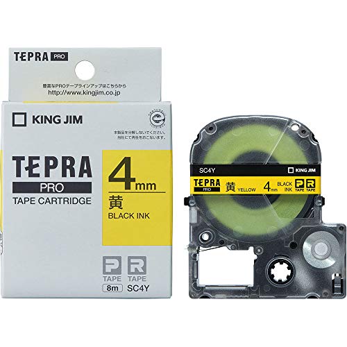 KING JIM TEPRA Grand WL100Y 黄色 4個セット Amazon | キングジム 【純正】 テプラPROテープカートリッジ カラー