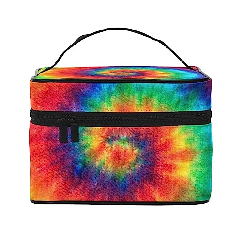 Trousse de maquillage de voyage grand format et organiseur cosmétiques cuir