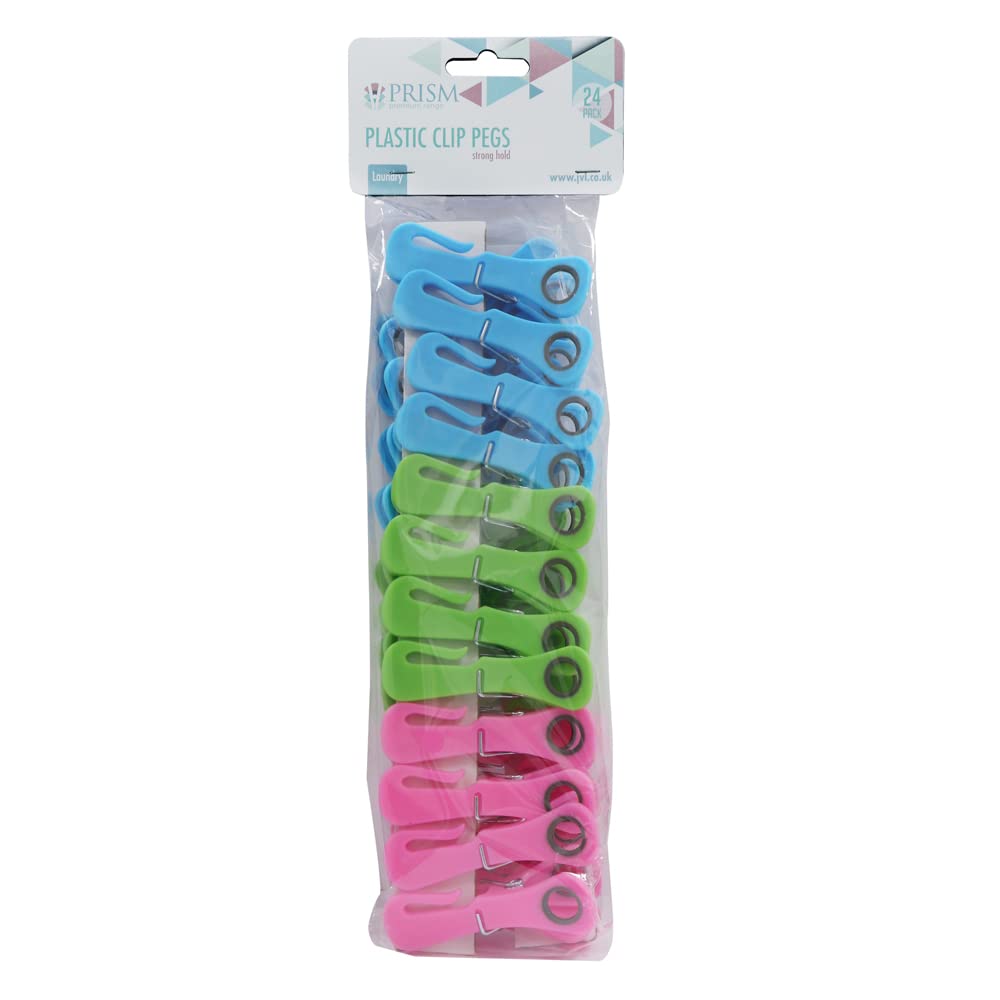 JVL - Clothes Pegs - Plastic - Pack of 24