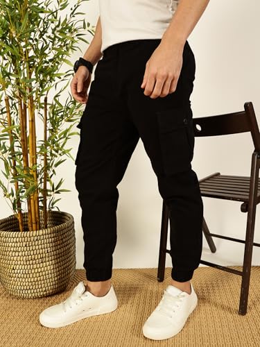 Image of Thomas Scott Men's | Solid | Light Weight | Breathable Fabric | Mid Rise | Regular Fit | Cotton Blend | Button Waist | Chino Trouser | Pants