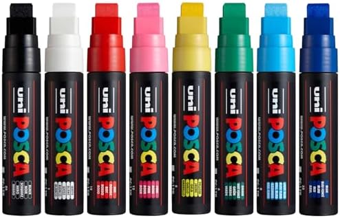 Posca PC-17K - Rotuladores permanentes a base de agua, punta bise...