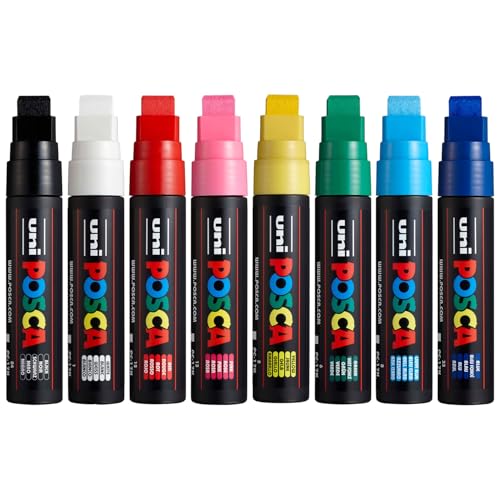 Posca PC-17K - Rotuladores permanentes a base de agua, punta bise...