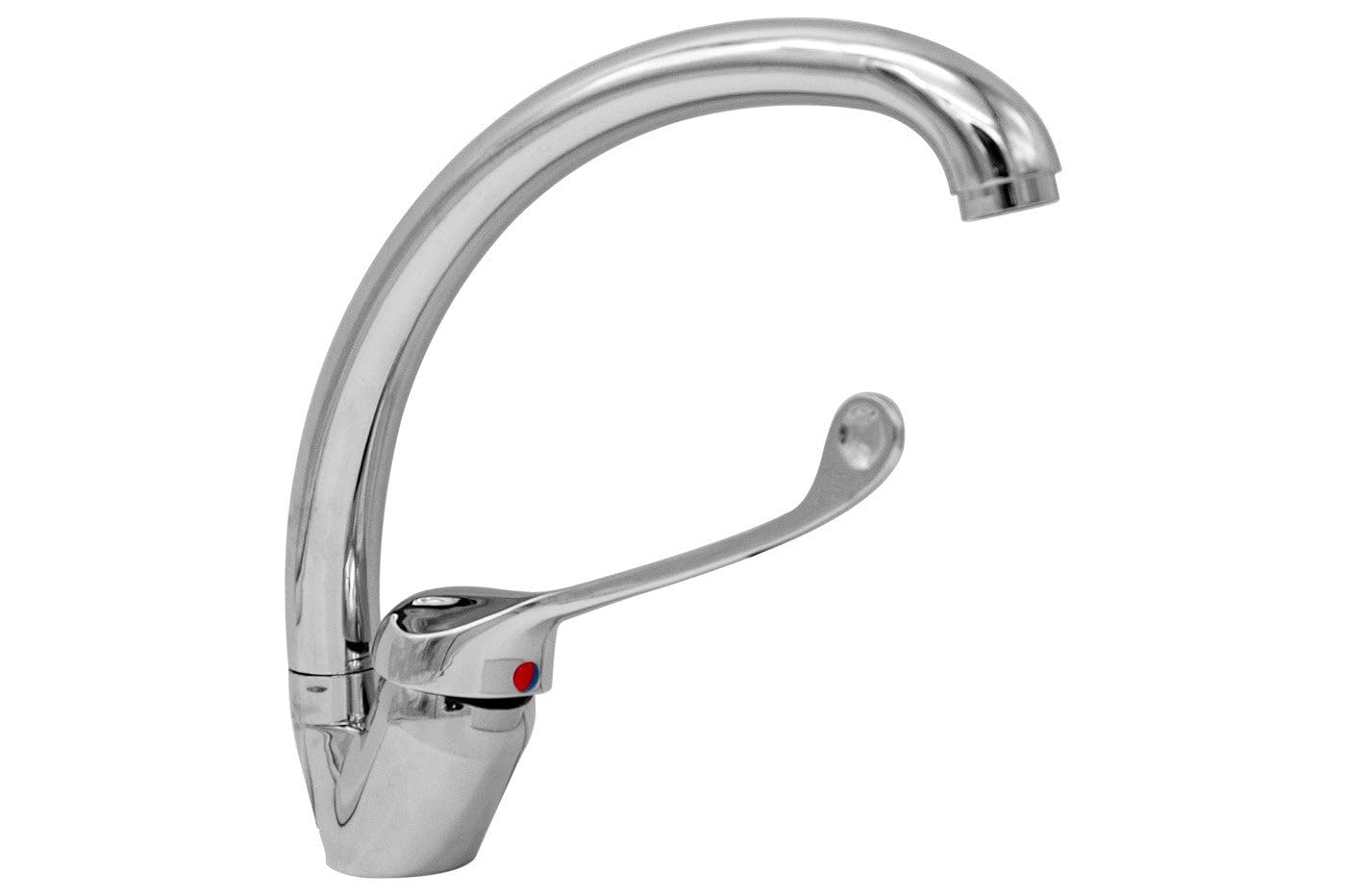 BAGNOCLIC | Miscelatore cucina | Ottone cromato, canna girevole, leva clinica | Flessibilità, controllo preciso, completo di accessori | Design elegante per cucine moderne