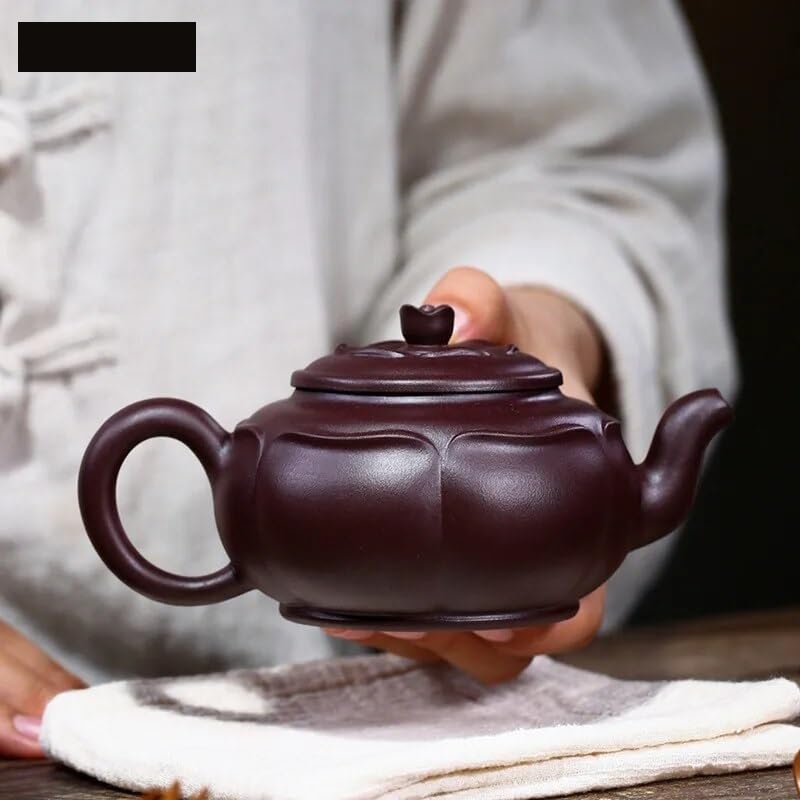 Teiera Bollitore Cinese in Argilla Viola, caffettiera Domestica di Grande capacità, teiera da Viaggio Portatile, bollitore for tè 280 ml Teiere