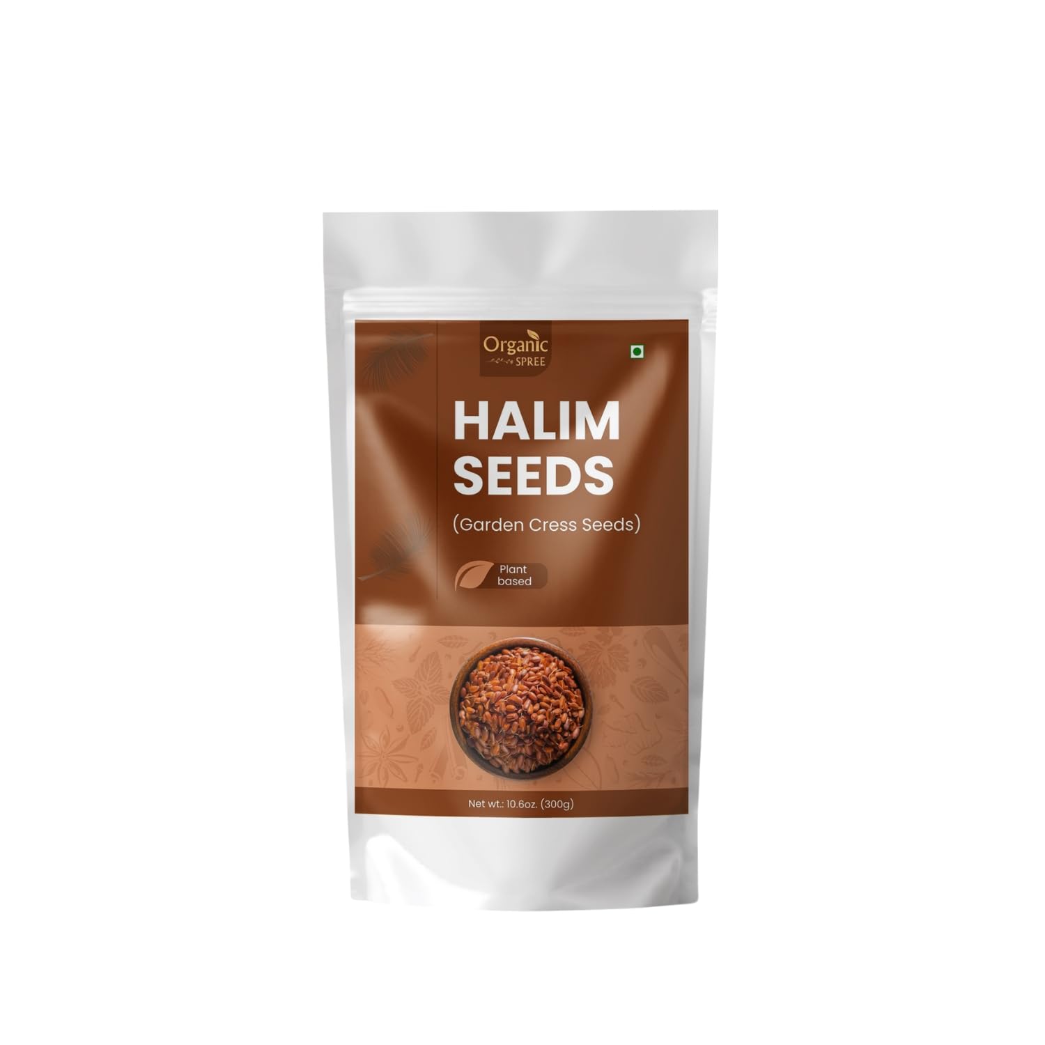 Organic Spree Halim Seeds 300gm (10.6oz) - Garden Cress Seeds - Pure and Natural