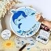 Dolphin Guest Book Alternative for Wedding | Unique Ocean Animal Beach Wedding Keepsake with Blue Whale & Dolphins | Personalized Under The Sea Nautical | Nautical All Occasions Guest BookGuest Book