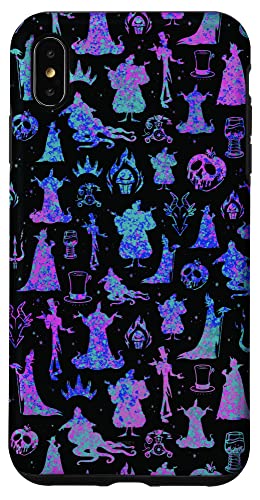 Coque iPhone XS Max Disney Villains Midnight Silhouettes étui rigide