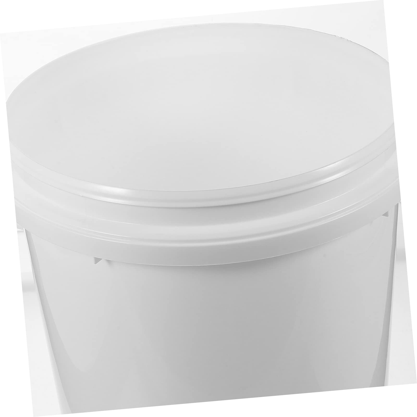 Cubo de Pintura Vacío Hdpe Blanco de 10 litros con Tapa | Alta Resistencia y Resistencia a Caídas, Apto para Almacenamiento Diario y Embalaje de Pintura