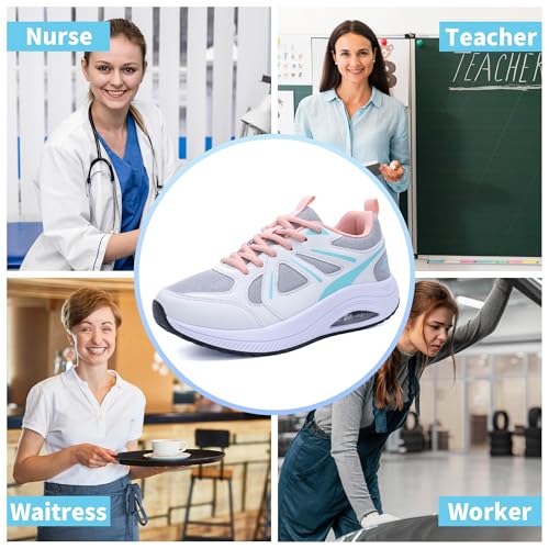 Image of AOV Women Arch Support Walking Shoes Orthotic Sneakers for Plantar Fasciitis Foot and Heel Pain Relief Tennis Shoes
