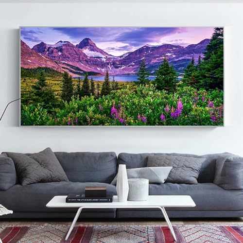Toile lavande art de qualite superieure pour une decoration maison elegante