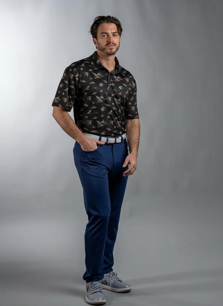 S SCALES Scalesgear Biting Short Sleeve Polo - 2XLarge - Black