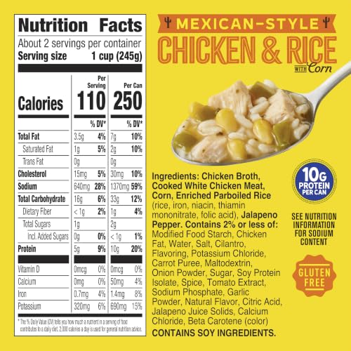 Image of Old El Paso Mexican Chicken & Rice with Corn Soup, Gluten-Free, 18.5 oz