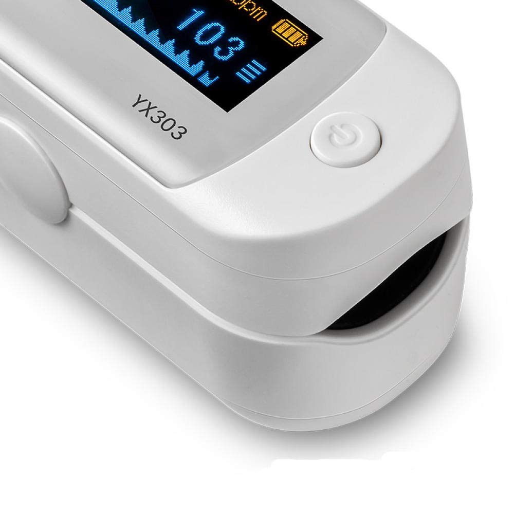 YHW Monitor de oxímetro de Pulso de Dedo Clip de Dedo Monitoreo de oxígeno Saturación Oxímetro de hogar Oxímetro de Pulso para Adultos con lecturas rápidas y Pantalla LED