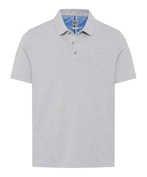 BRAX Koszulka polo Mężczyźni Style Pete Hi-flex Pique Pima Cotton Basic