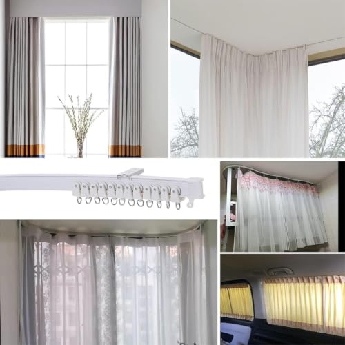 Image of HASTHIP Ceiling Curtain Track Rail with Installation Kit for Divider Use