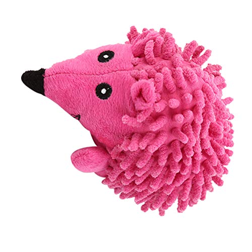 Pets Sound Toy Cartoon Pelúcia Hedgehog Dog Toy Squeaky Toys Chew Bite Toy Pet Supplies (Rosa) para